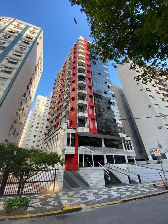 Flat - Acomoda Ate 4 Hospedes - Bairro Do Gonzaga - Santos Sp Экстерьер фото